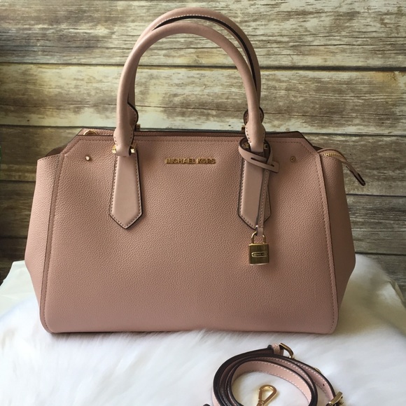 Michael Kors Hayes pink large satchel leather bag - Picture 2 of 7